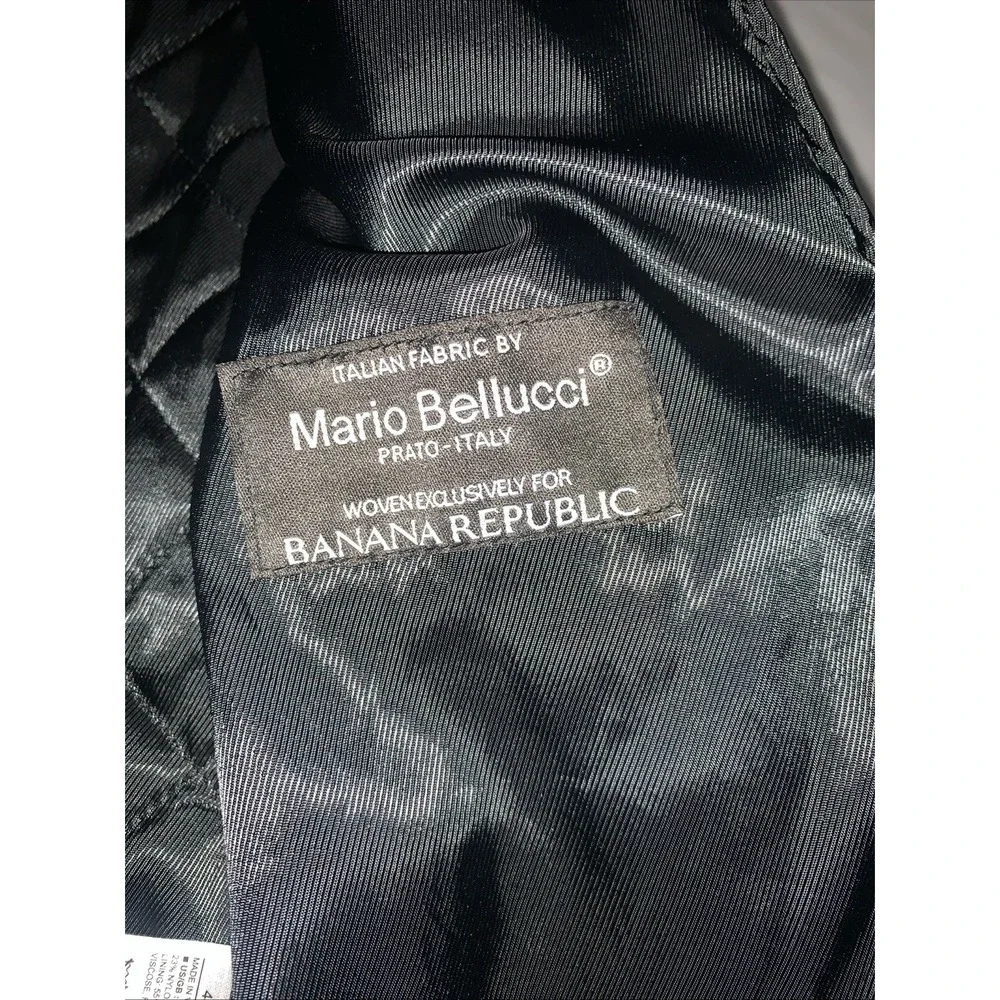 Banana Republic Mario Belluci Hunter Duffle Men's Medium Coat Dark Academia Wool